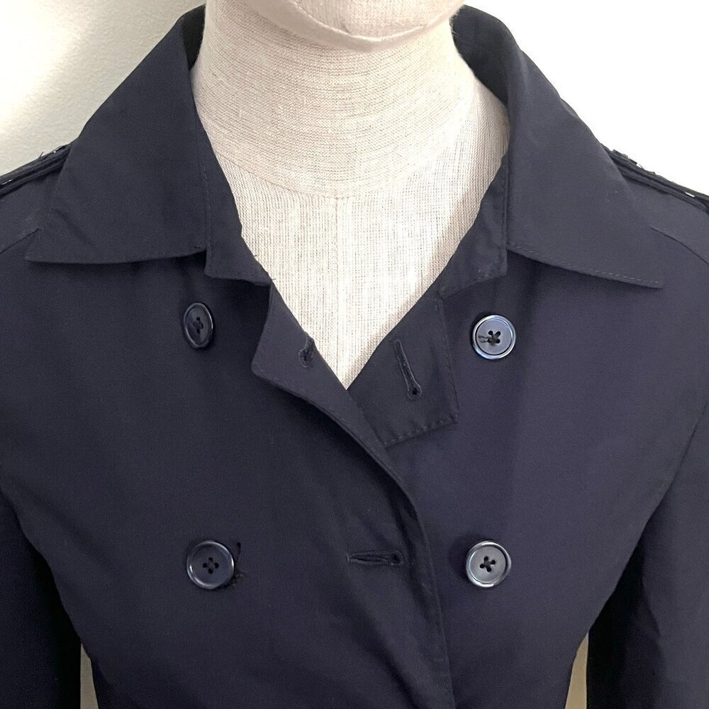 $3750 BELVEST DOUBLE BREASTED NAVY BLUE JACKET 4 - Picture 5 of 15